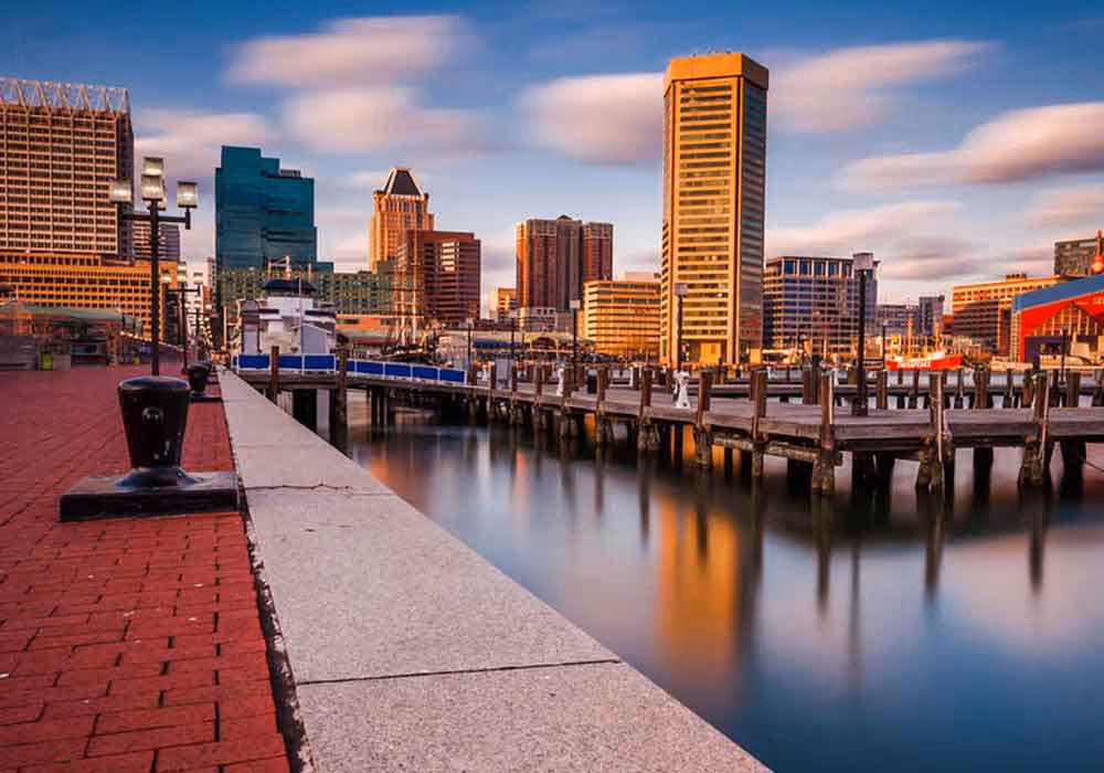 Aerial of Baltimore, MD Frost Law Office