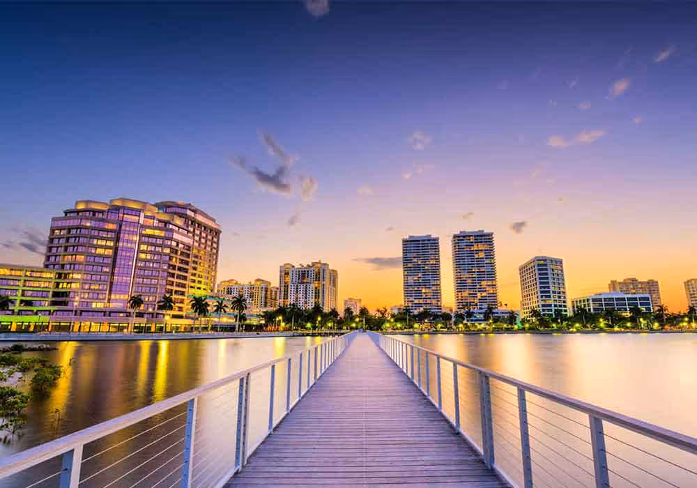 Aerial of West Palm Beach, FL Frost Law Office