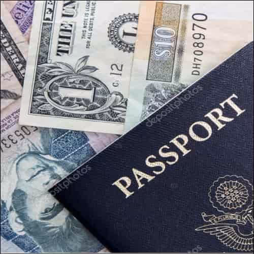 Passport with Cash