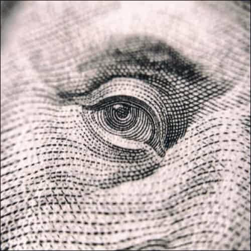 Zoomed in on Dollar Bill