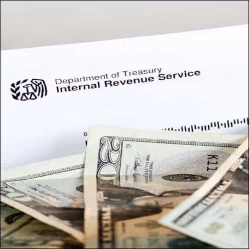 Cash with IRS letter