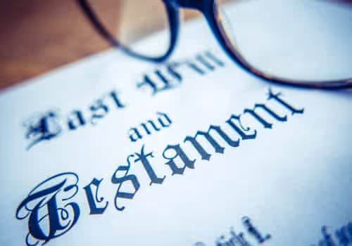 Image of last will and testament