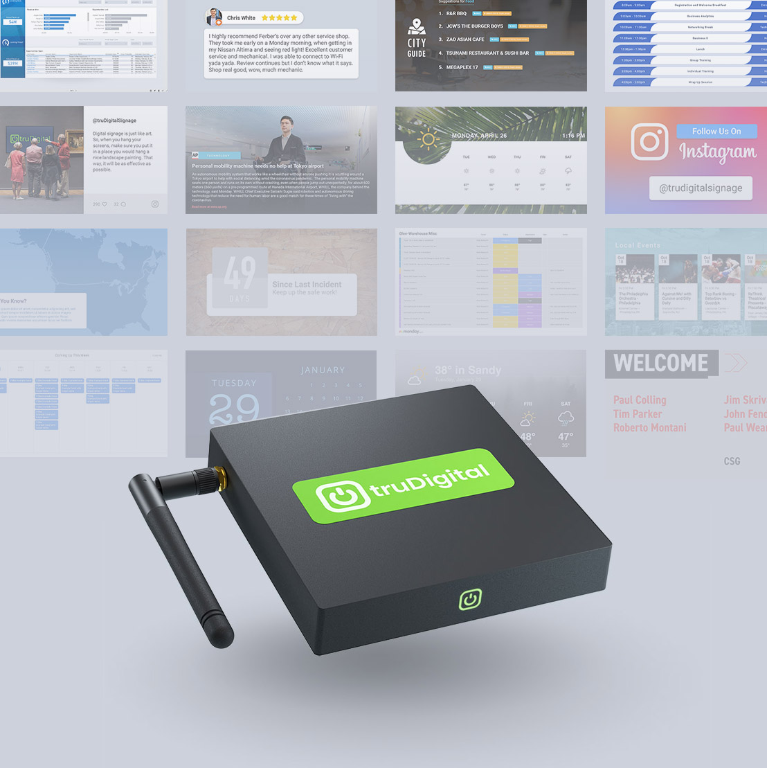 Maximize Engagement with Plug and Play Digital Signage Across Industries - truDigital Digital Signage