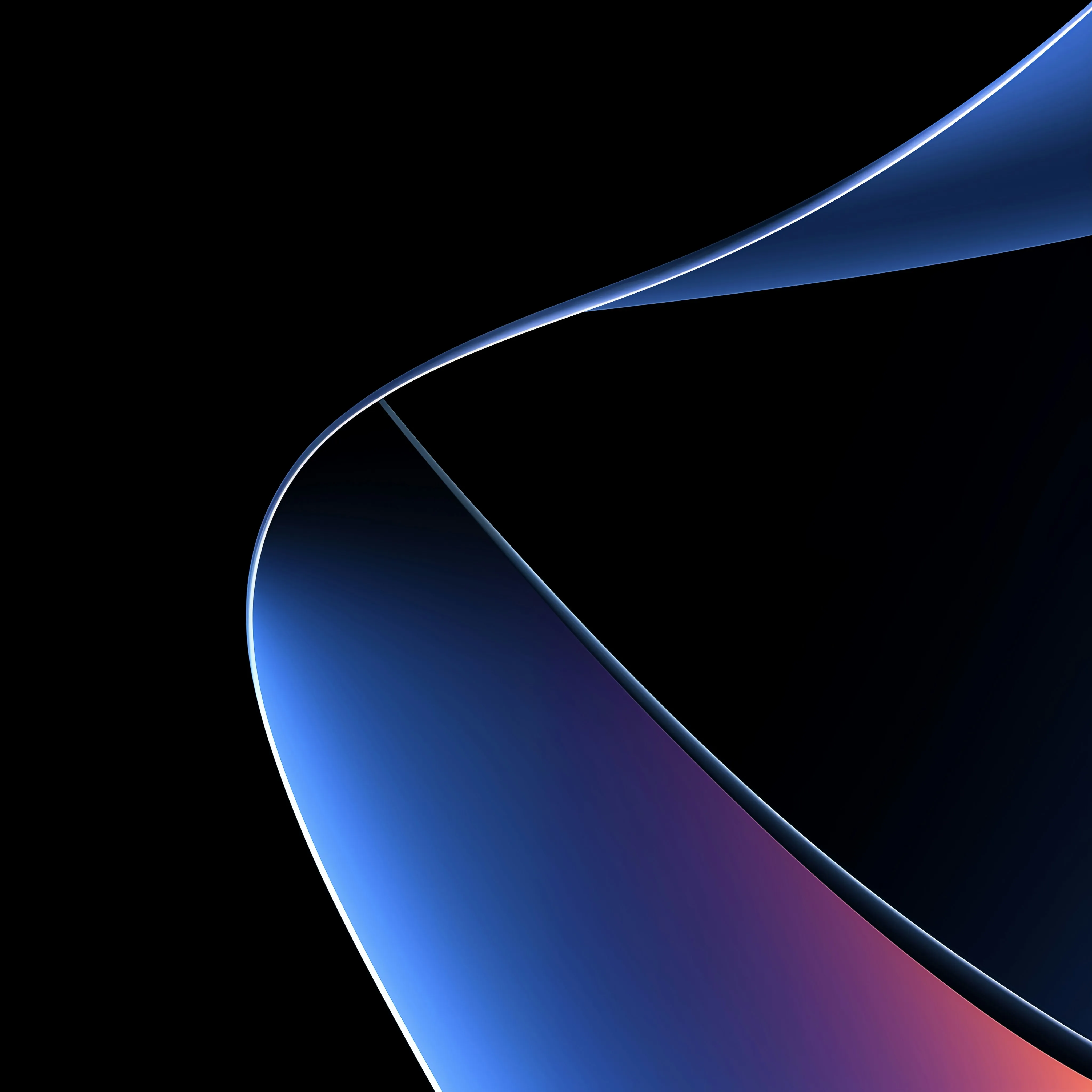 This image is an abstract blue ribbon composed of cool colors to accent the background of this section
