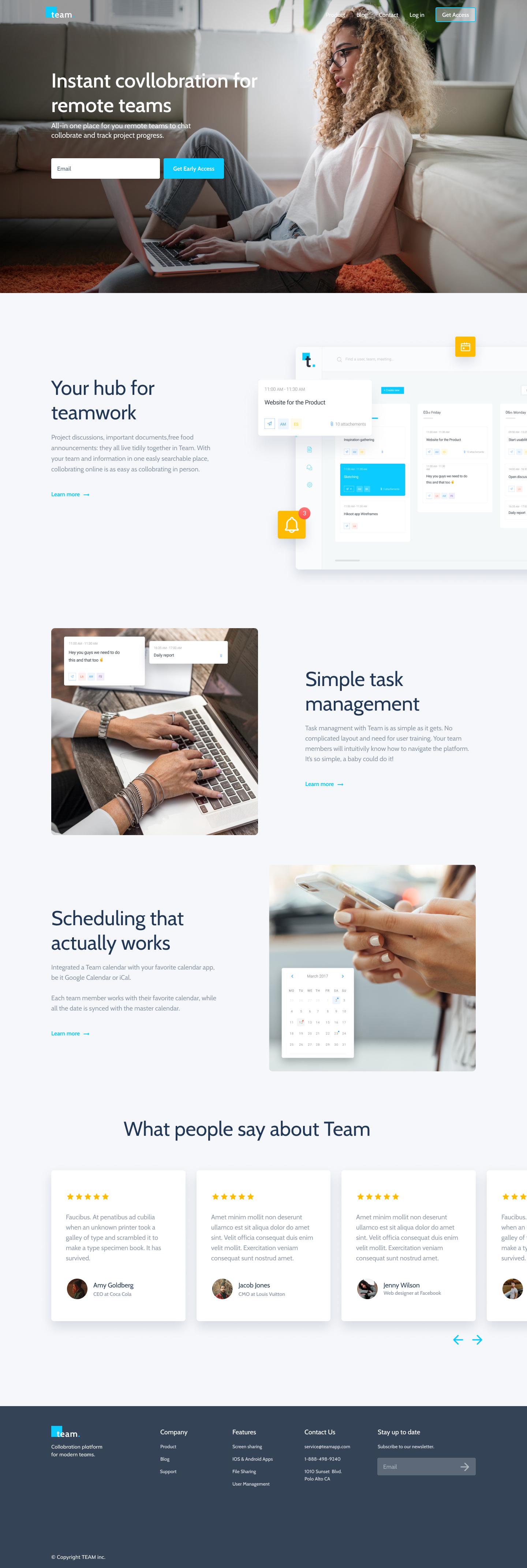 A screenshot of web page