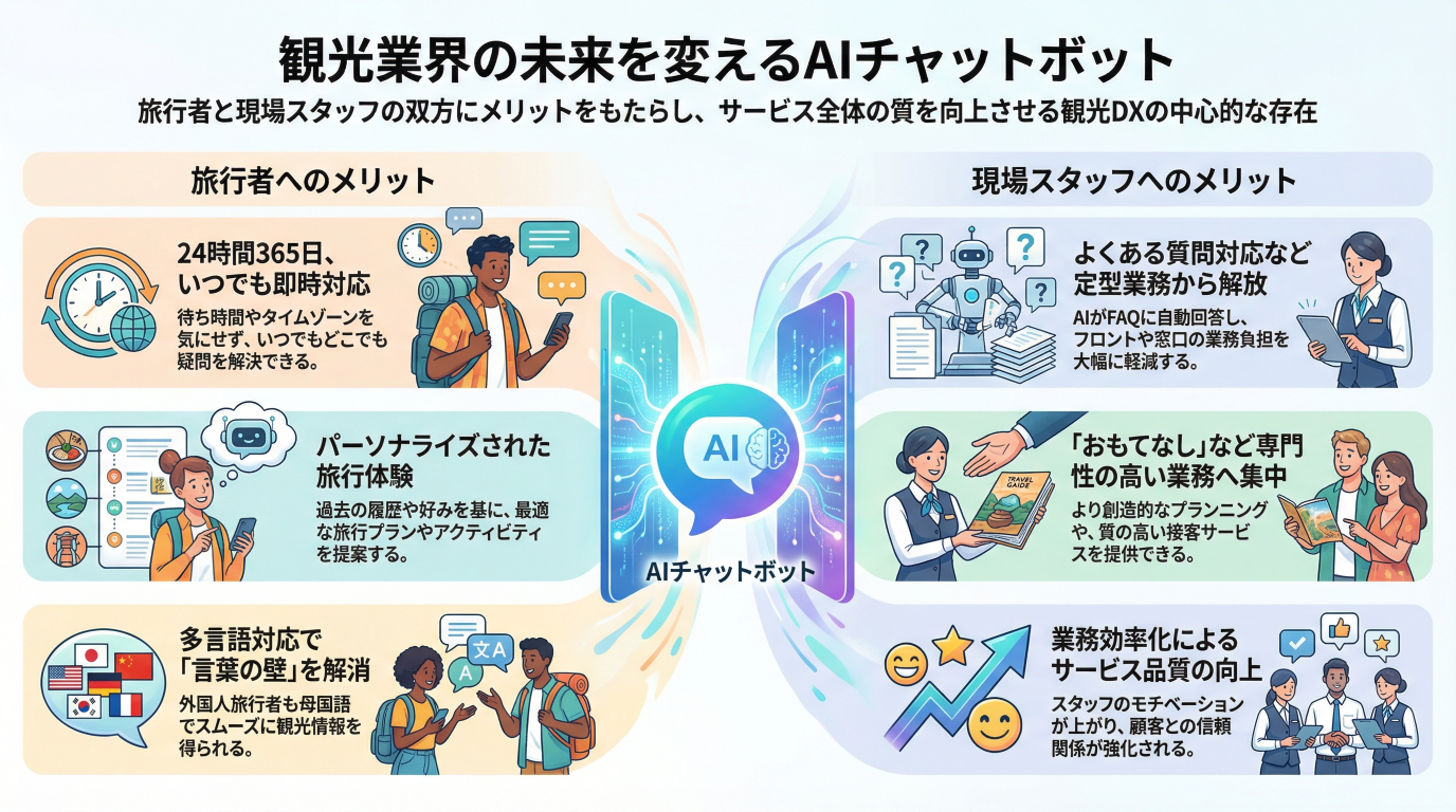 観光業界の「人手不足」を救うAIチャットボット活用術：地方旅館の自作事例から導入ロードマップまで