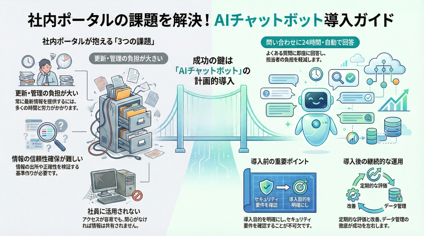 社内ポータルは「検索されない」。総務の電話を7割減らす“攻め”のAIチャットボット活用術
