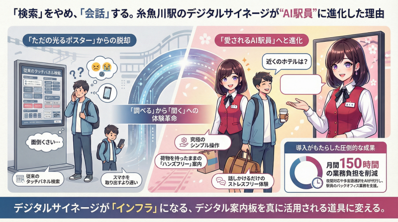 【糸魚川駅DX】「検索」をやめ、「会話」する