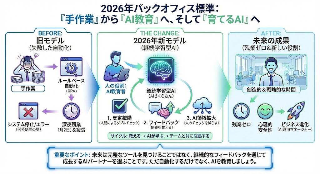 2026年の標準へ。人は作業を捨て「AI教育」に回る。請求業務から始める業務定義の再構築