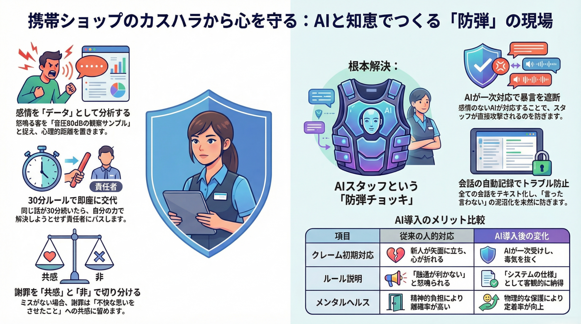 携帯ショップのカスハラから心を守る