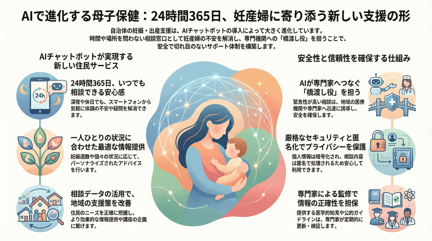 妊娠・出産支援は「AI」で強化する。保健師の業務負担を30%削減した自治体DXの実践モデル