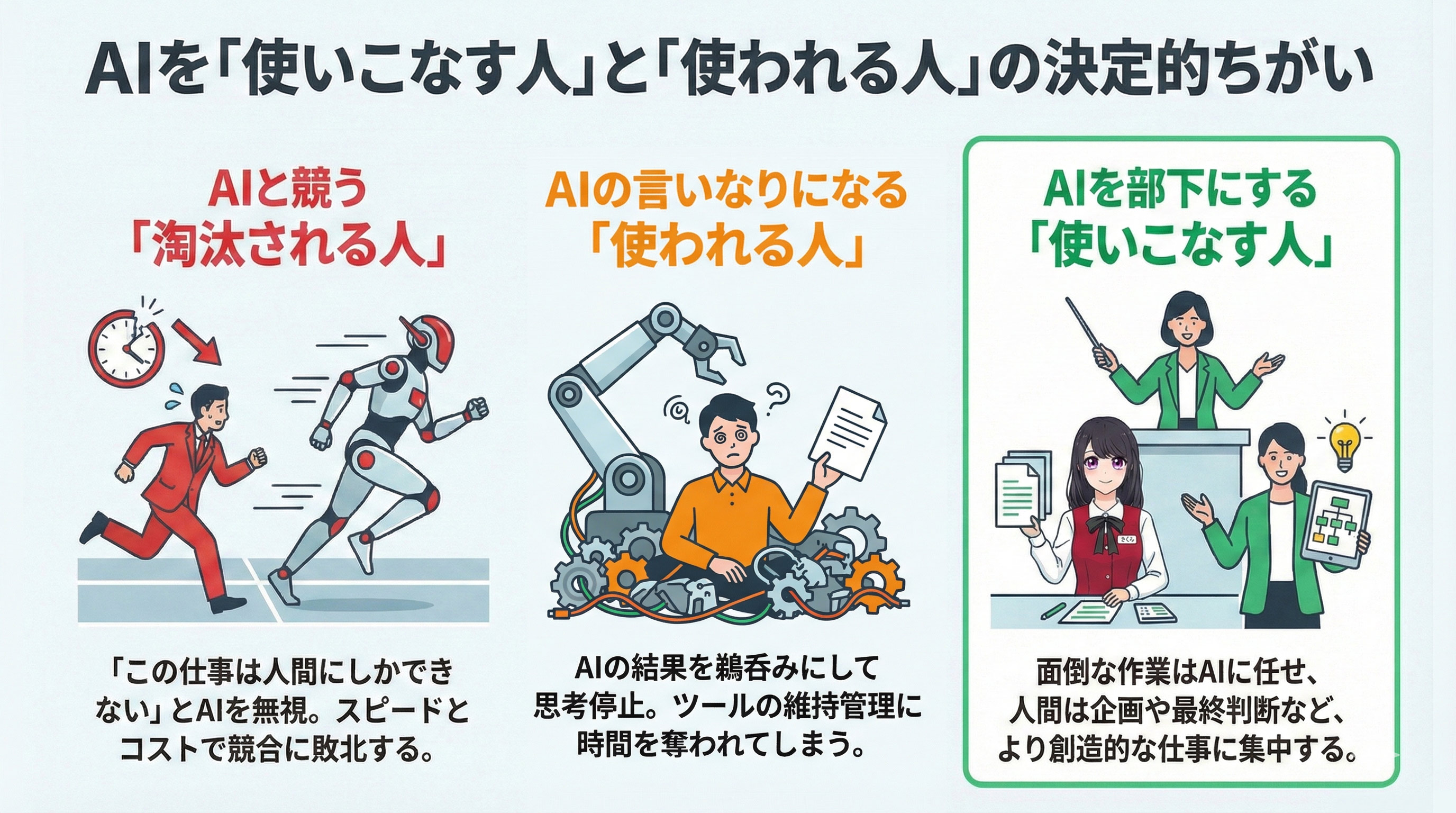 AIを使いこなす人と使われる人の決定的違い