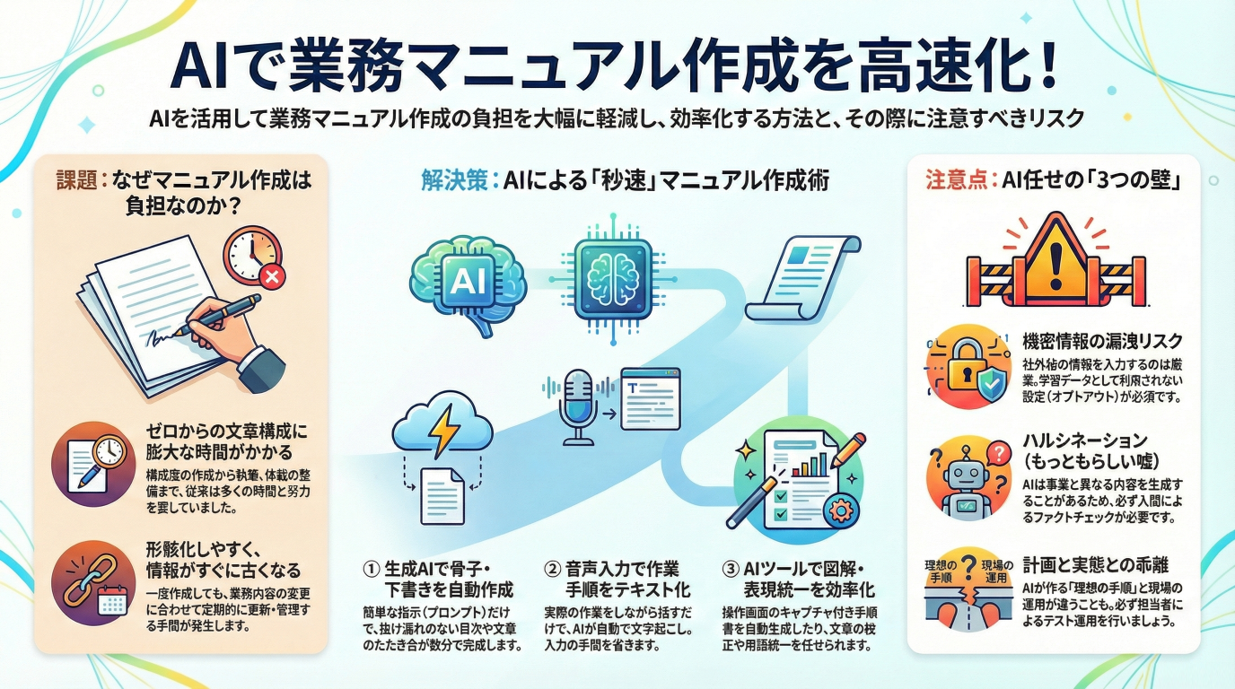 「誰か作って…」の押し付け合いに終止符。ChatGPTで業務マニュアルを"秒速"で生み出す全技術