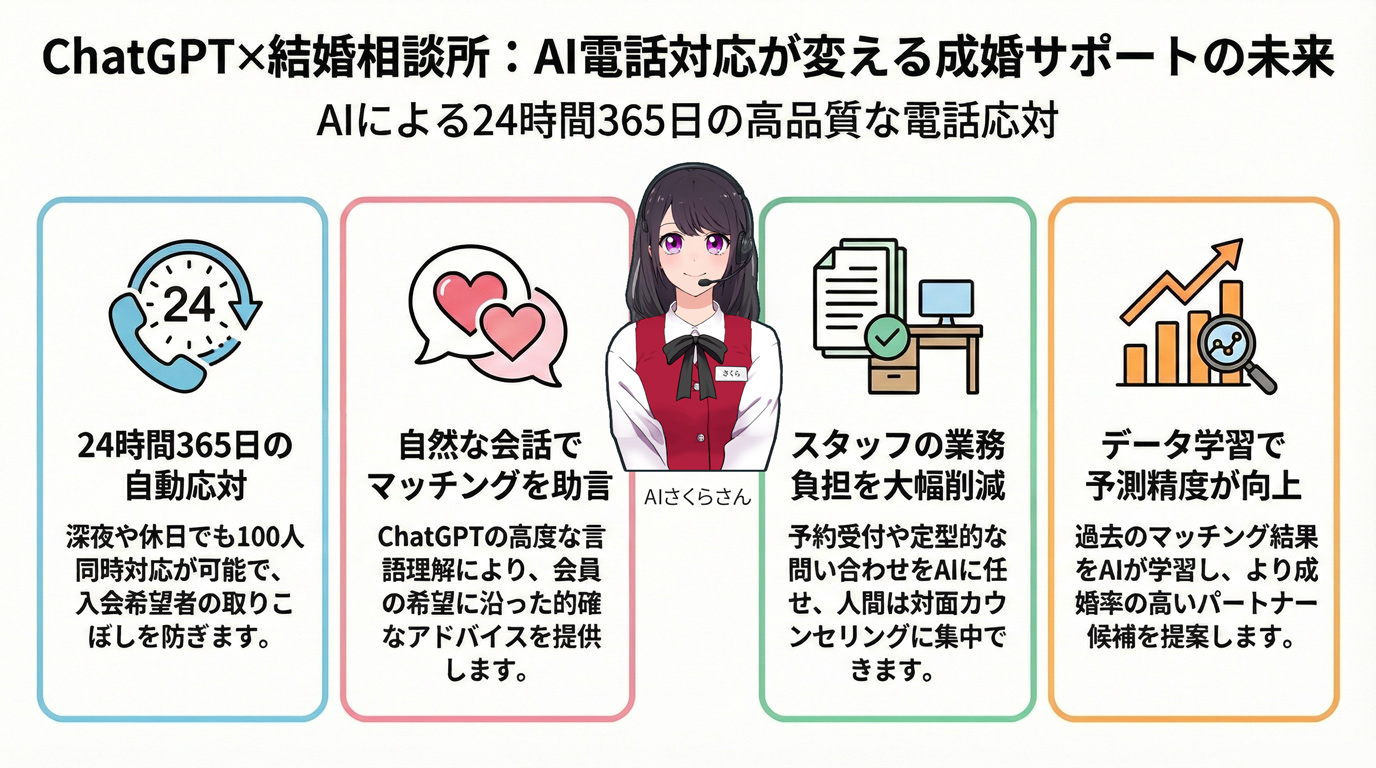 ChatGPT×結婚相談所:AI電話対応が変える成婚サポートの未来
