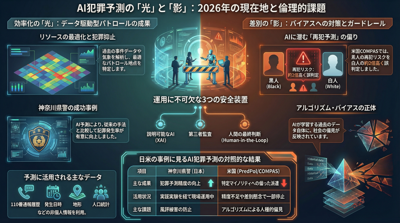 【2026年版】AI犯罪予測は「生成AI」でどう変わったか? 警察のLLM活用と、EU AI法が突きつける倫理の壁