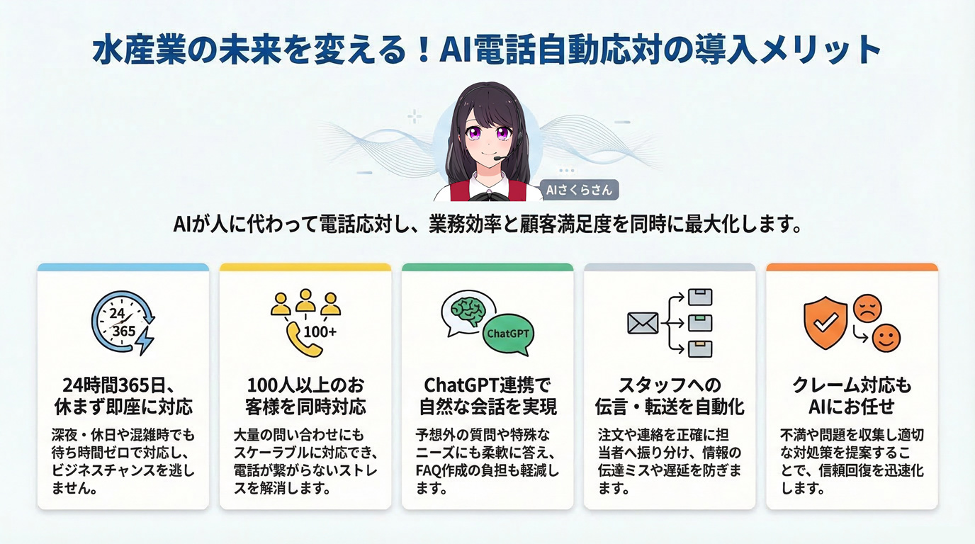 水産業の未来を変える!AI電話自動応対の導入メリット
