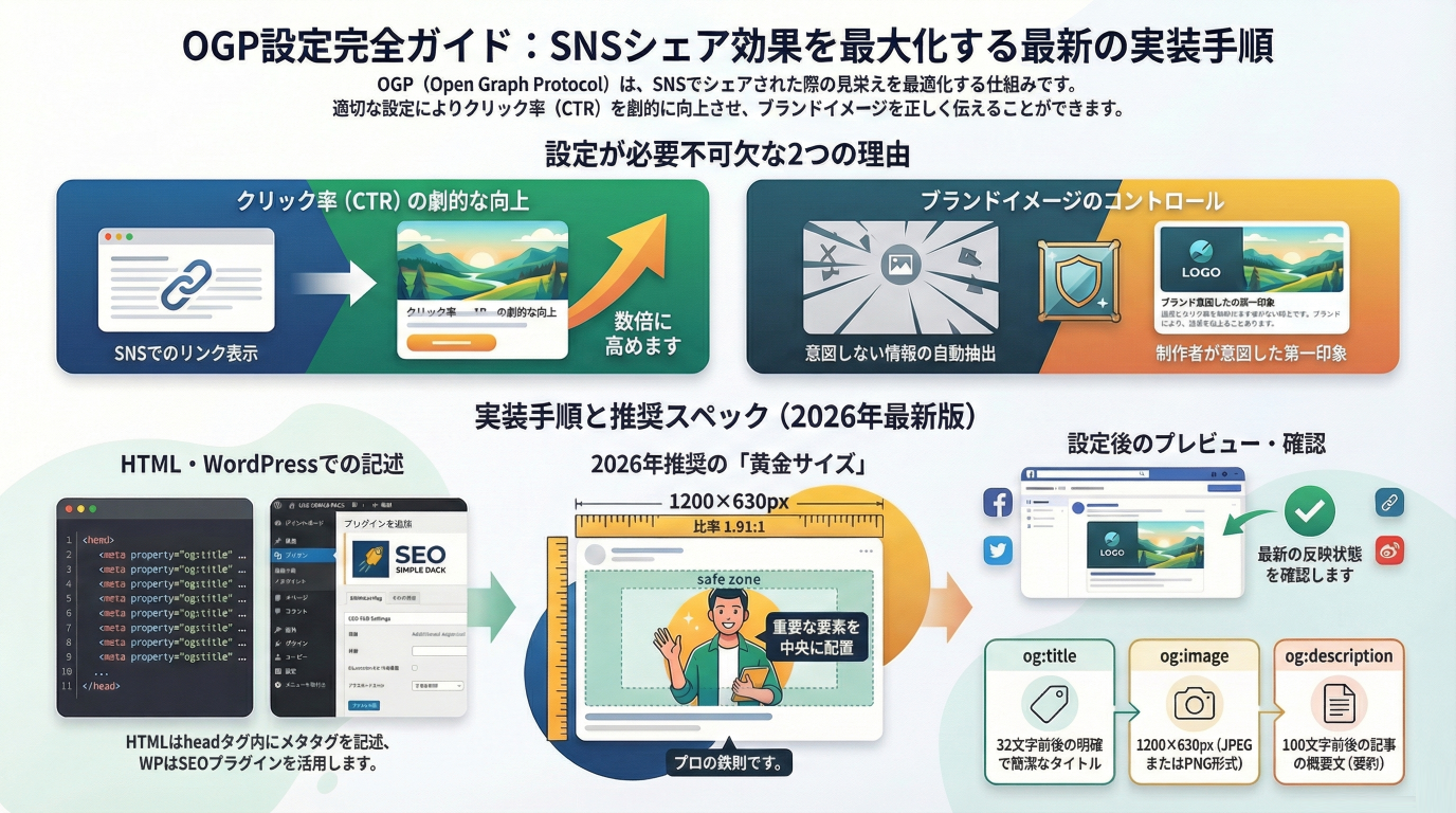 OGP設定方法完全ガイド｜SNSシェア効果を最大化する最新の実装手順