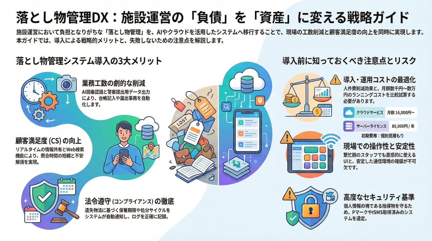 落とし物管理システムを導入すべき理由と注意点｜施設運営の負債を資産に変えるDX戦略