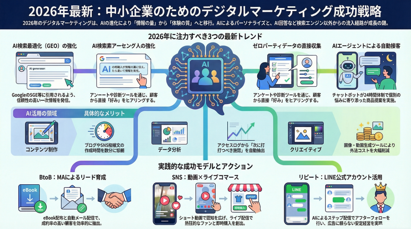 【2026年最新】デジタルマーケティング成功事例7選！中小企業が急成長する秘訣