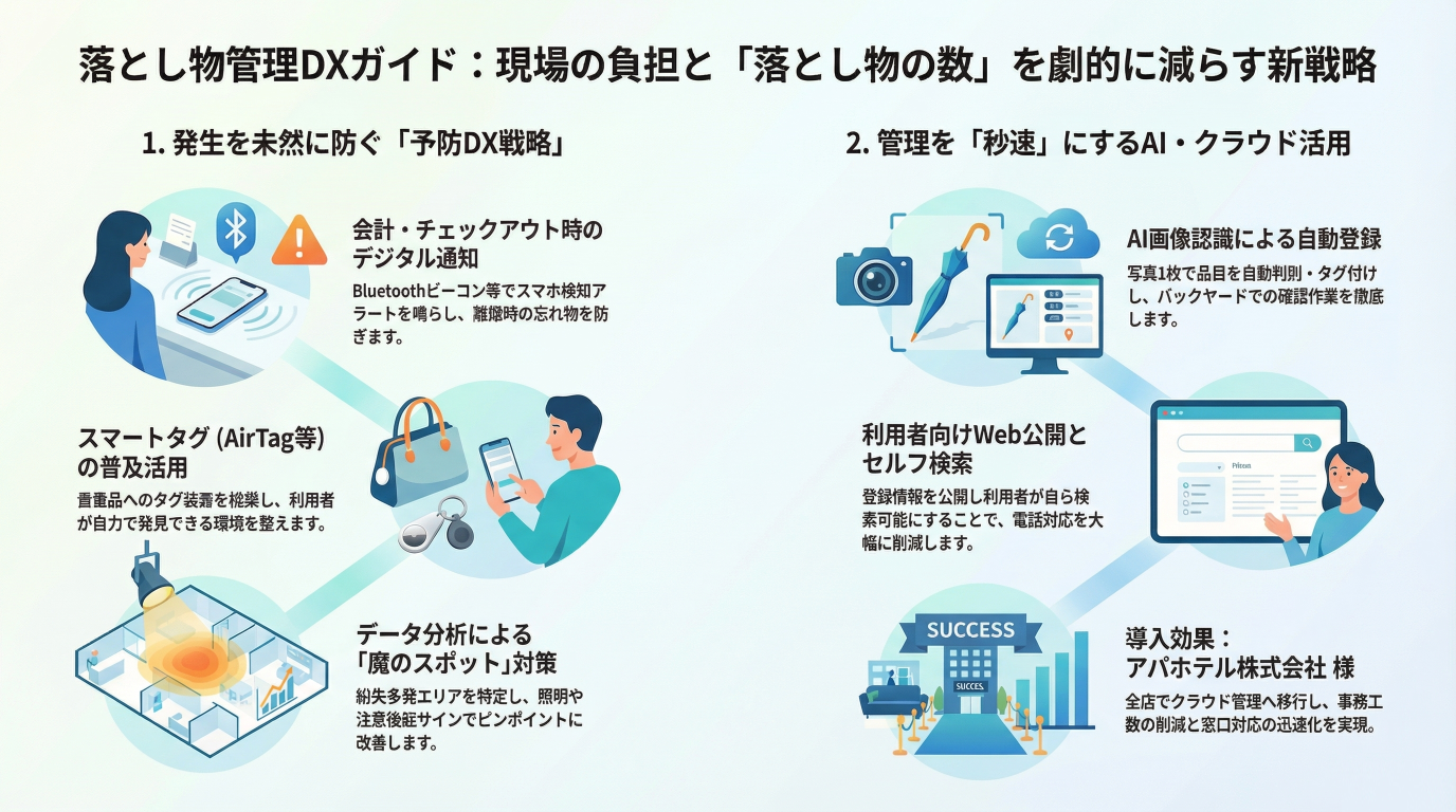 落とし物管理は意外と大変？現場の負担と「落とし物の数」を減らすDXガイド