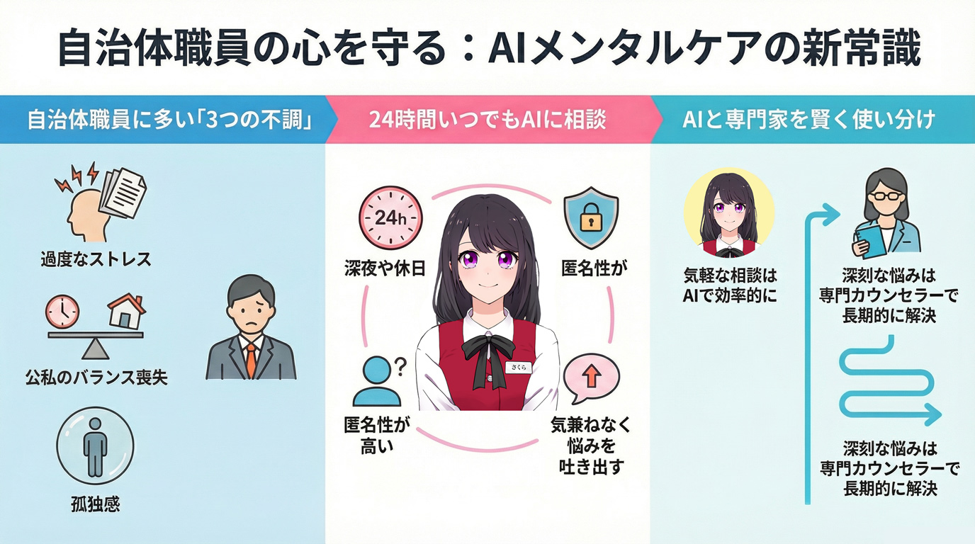 自治体職員の心を守る:AIメンタルケアの新常識