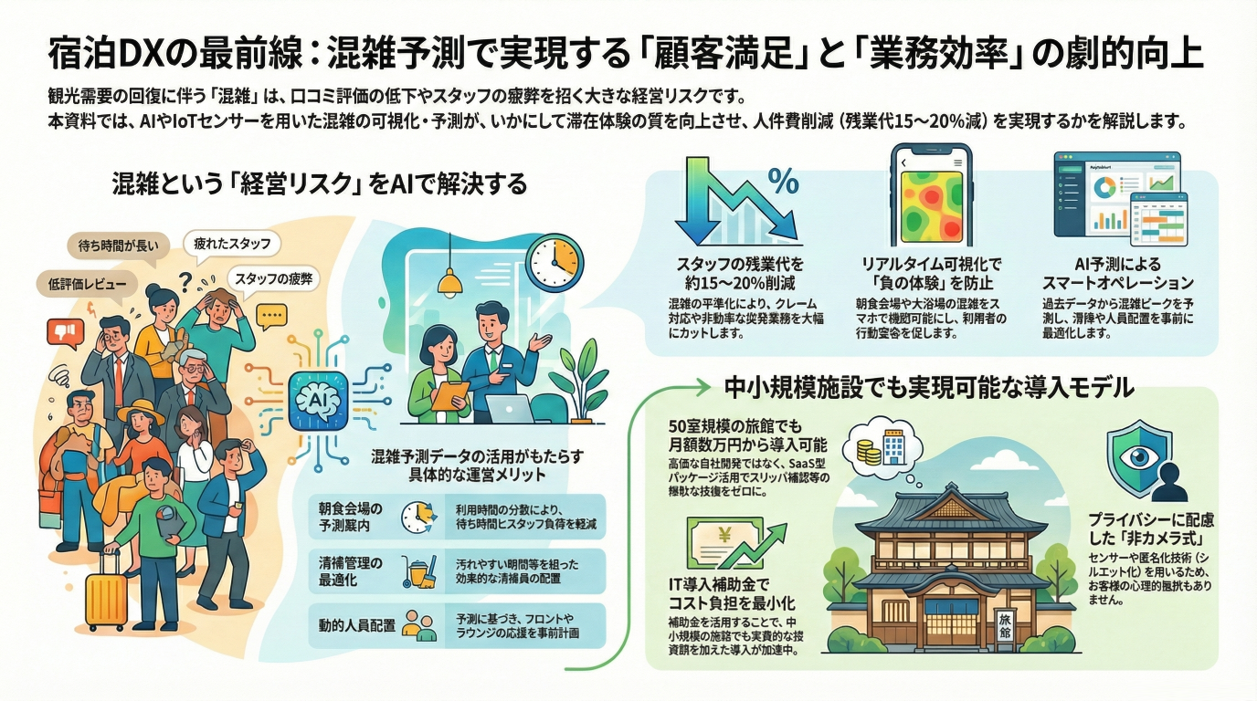 混雑を見える化！ホテル業界で進むDXとAI活用術｜満足度と収益を両立する「予測」の力