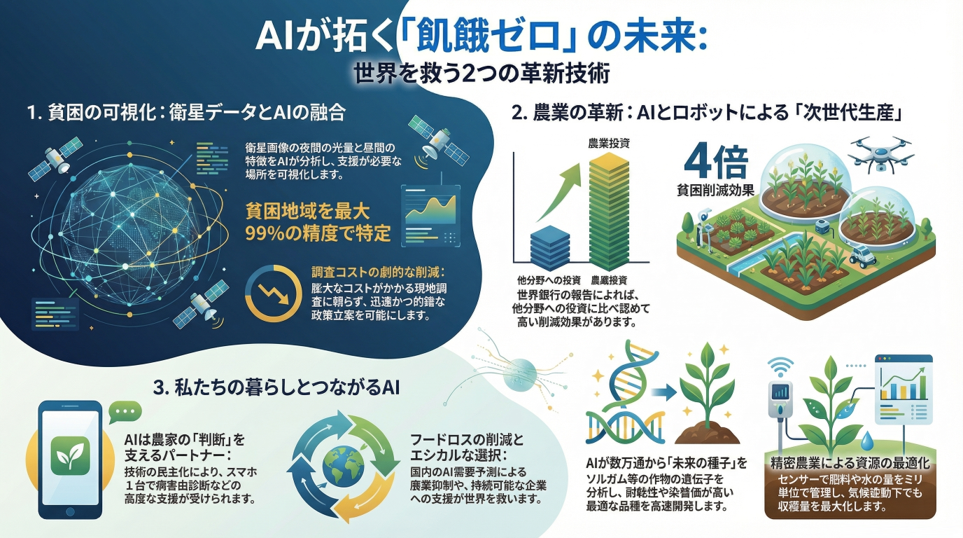 AIが変える世界:飢餓撲滅とSDGs達成に向けた革新的な一歩