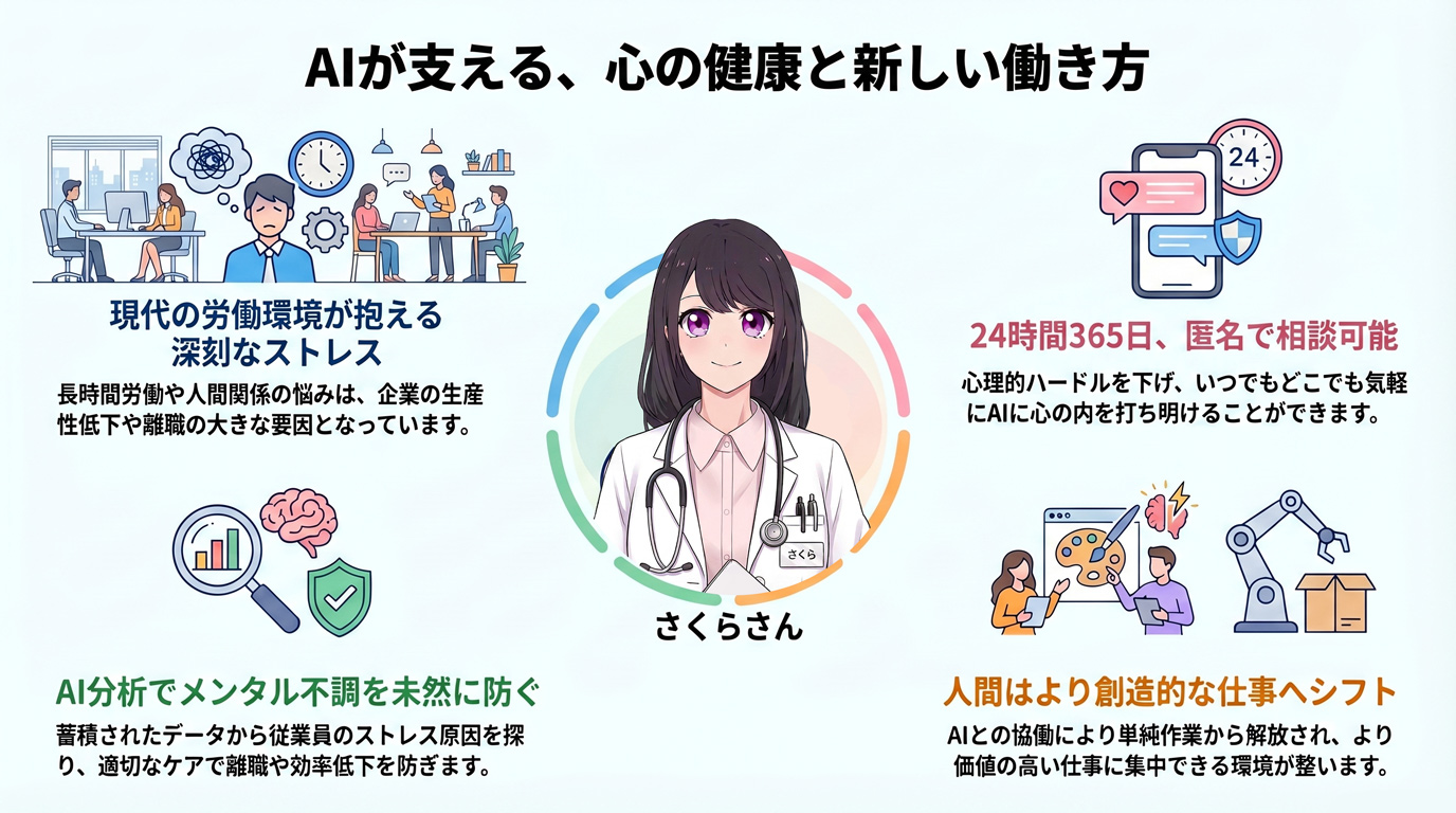 AIが支える、心の健康と新しい働き方