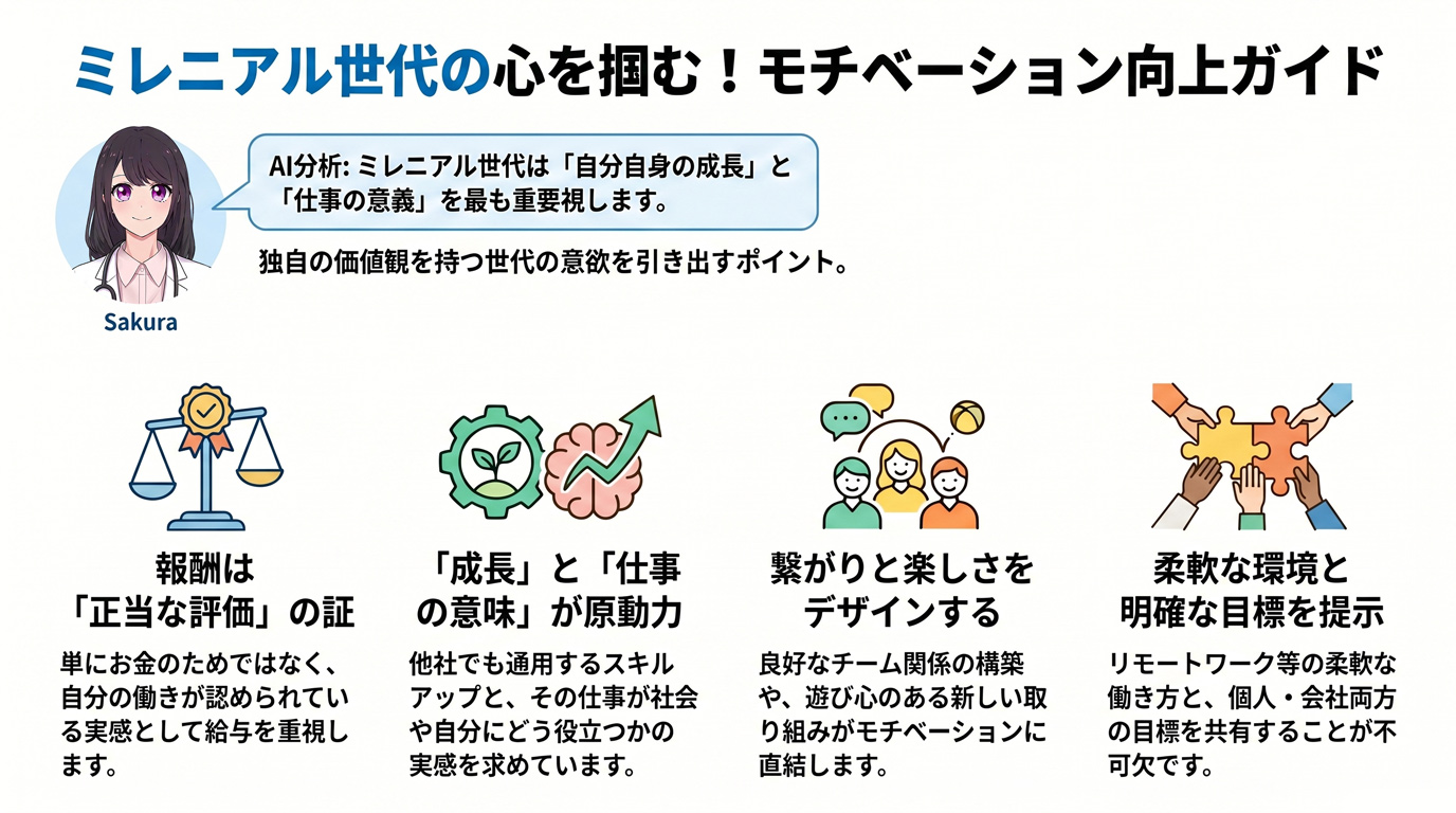 ミレニアル世代の心を掴む!モチベーション向上ガイド
