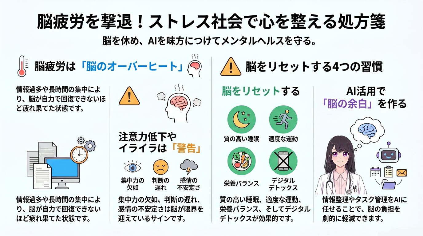 脳疲労を撃退!ストレス社会で心を整える処方箋