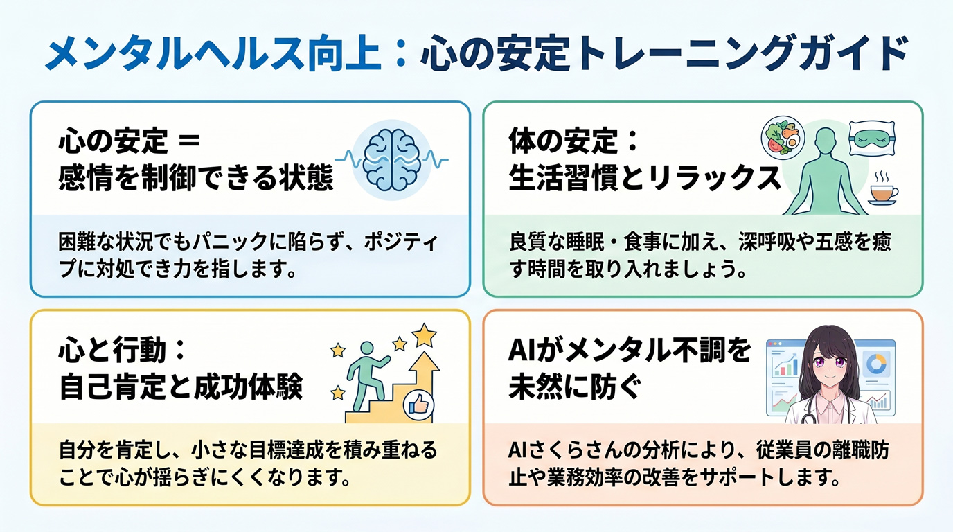 メンタルヘルス向上:心の安定トレーニングガイド