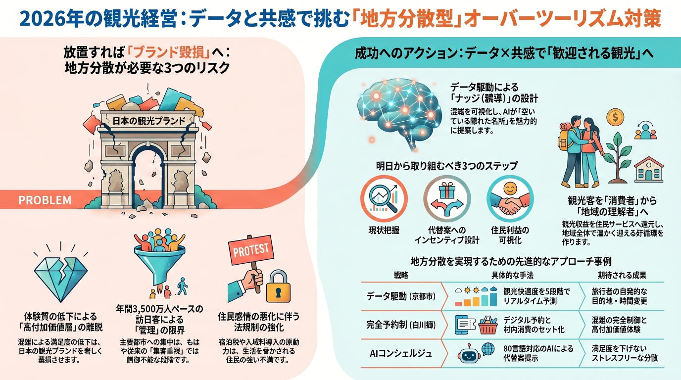 "あの悪夢"を繰り返さない！データと住民共感が鍵の「地方分散型オーバーツーリズム対策」