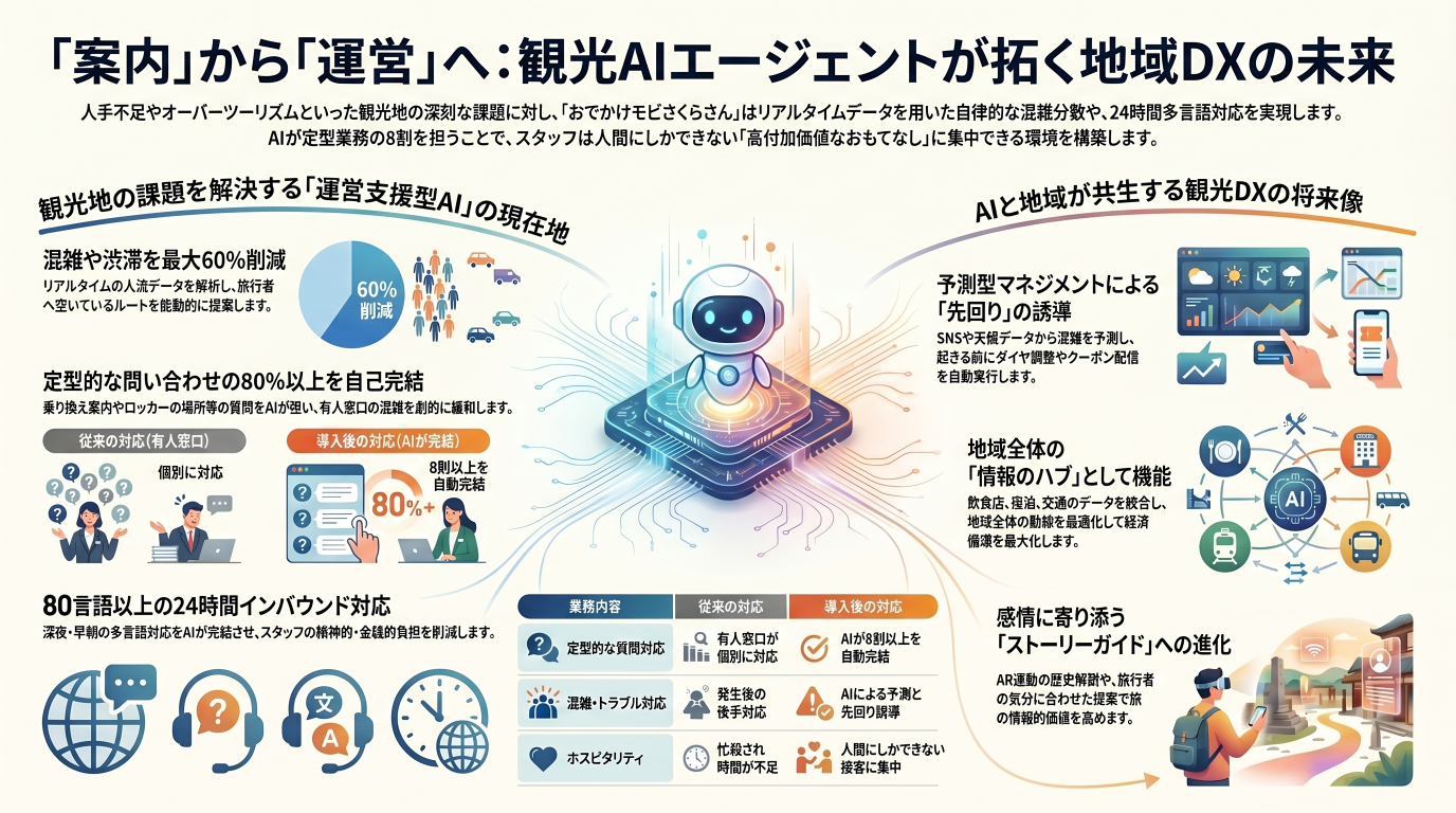 観光AIエージェントが変える地域運営──「おでかけモビさくらさん」が描く未来の観光DX