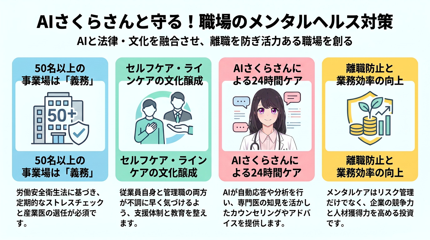 AIさくらさんと守る!職場のメンタルヘルス対策