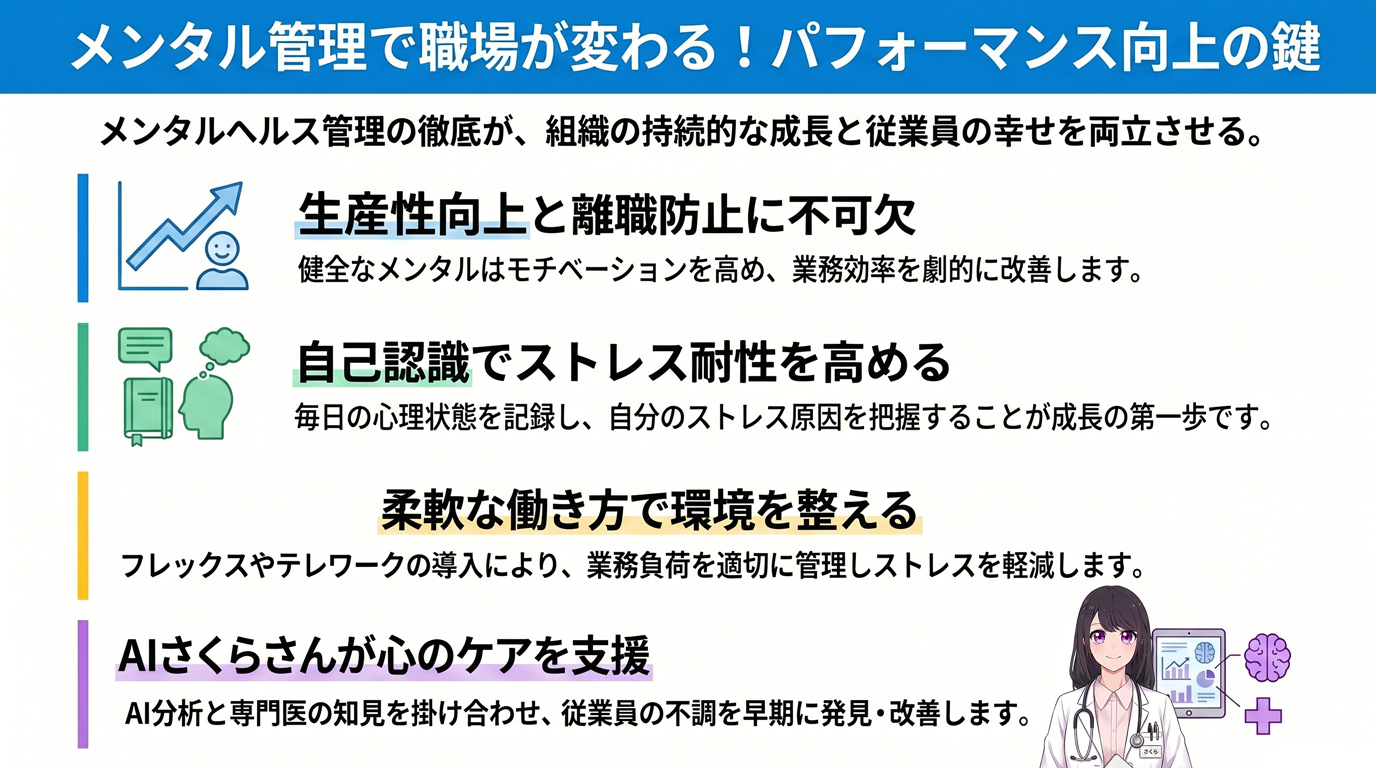メンタル管理で職場が変わる!パフォーマンス向上の鍵