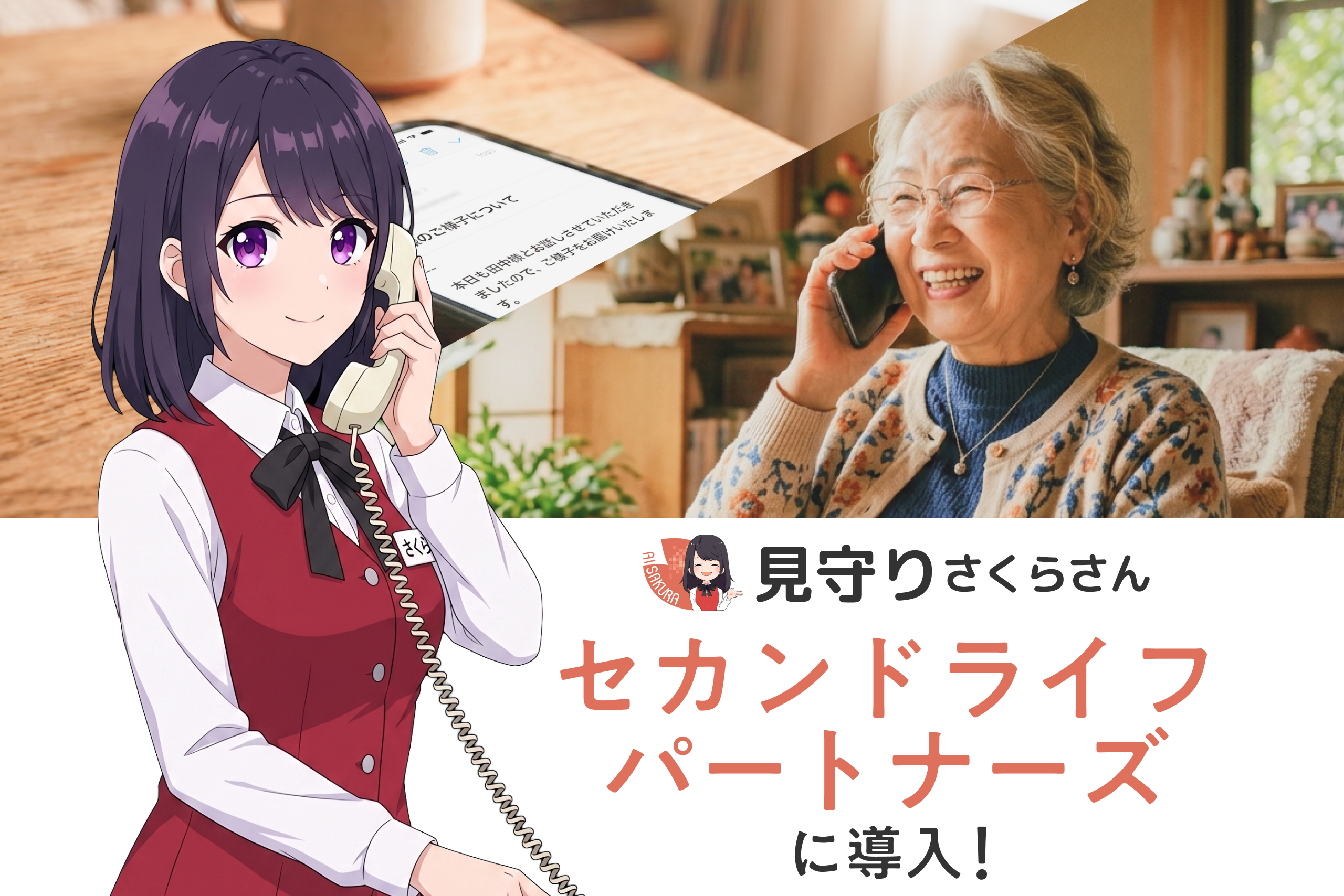 AIさくらさんとの会話で高齢者の孤立を防ぐ新たな見守り体制