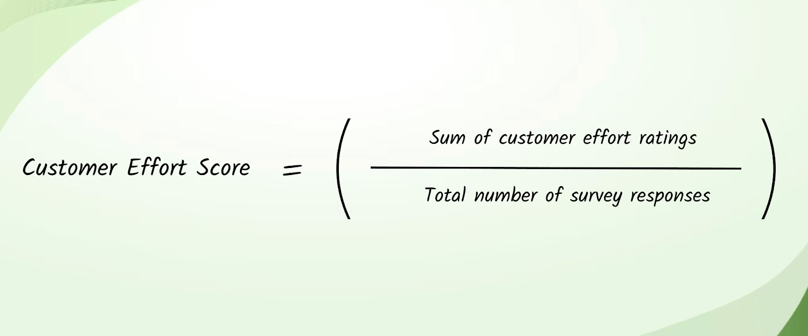 How to calculate customer effort score