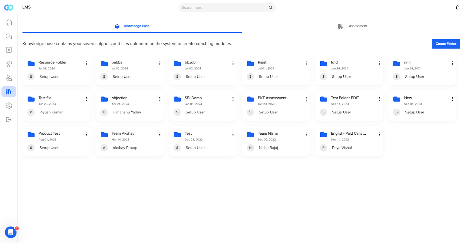 Conversation library created on call monitoring software for referring to top-performing recordings.