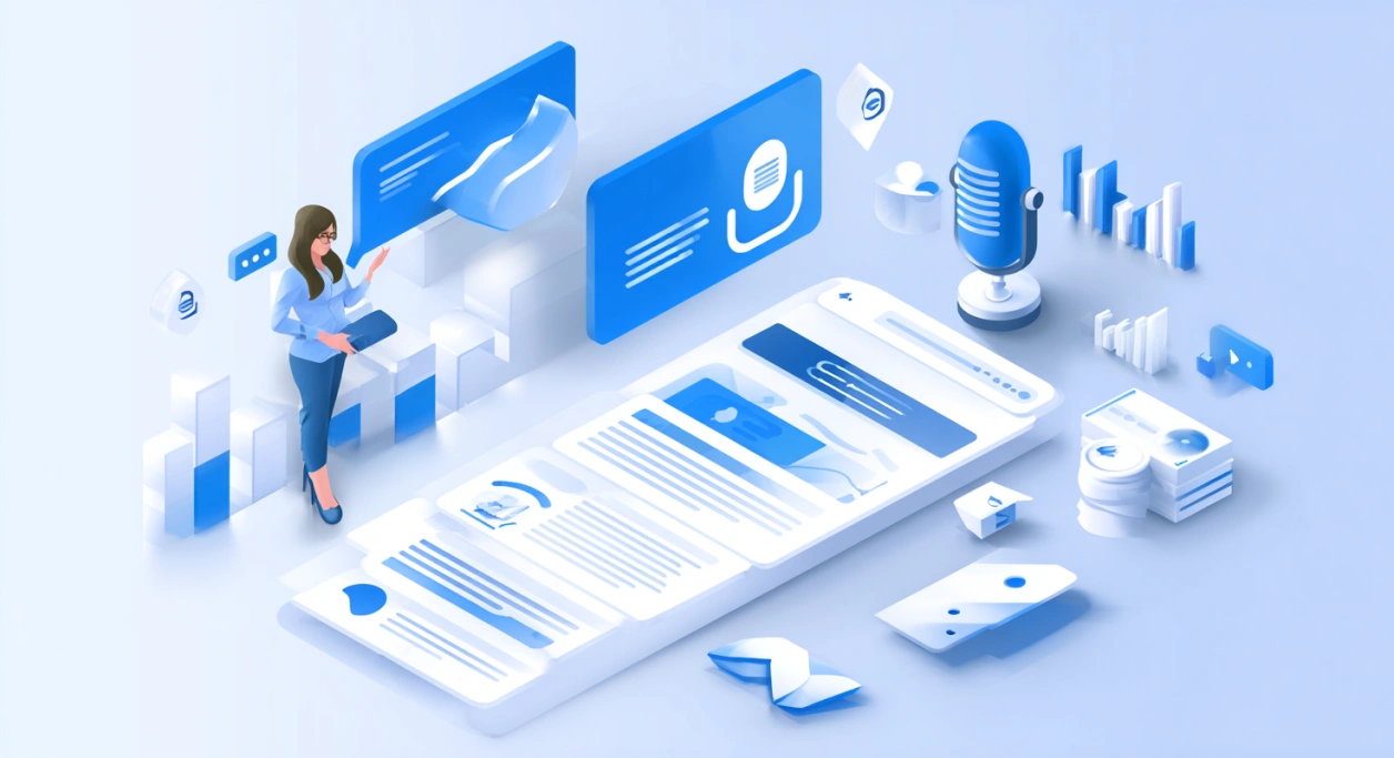 AI voicebot widget on a website engaging a visitor in real time to Boost Website Conversions.