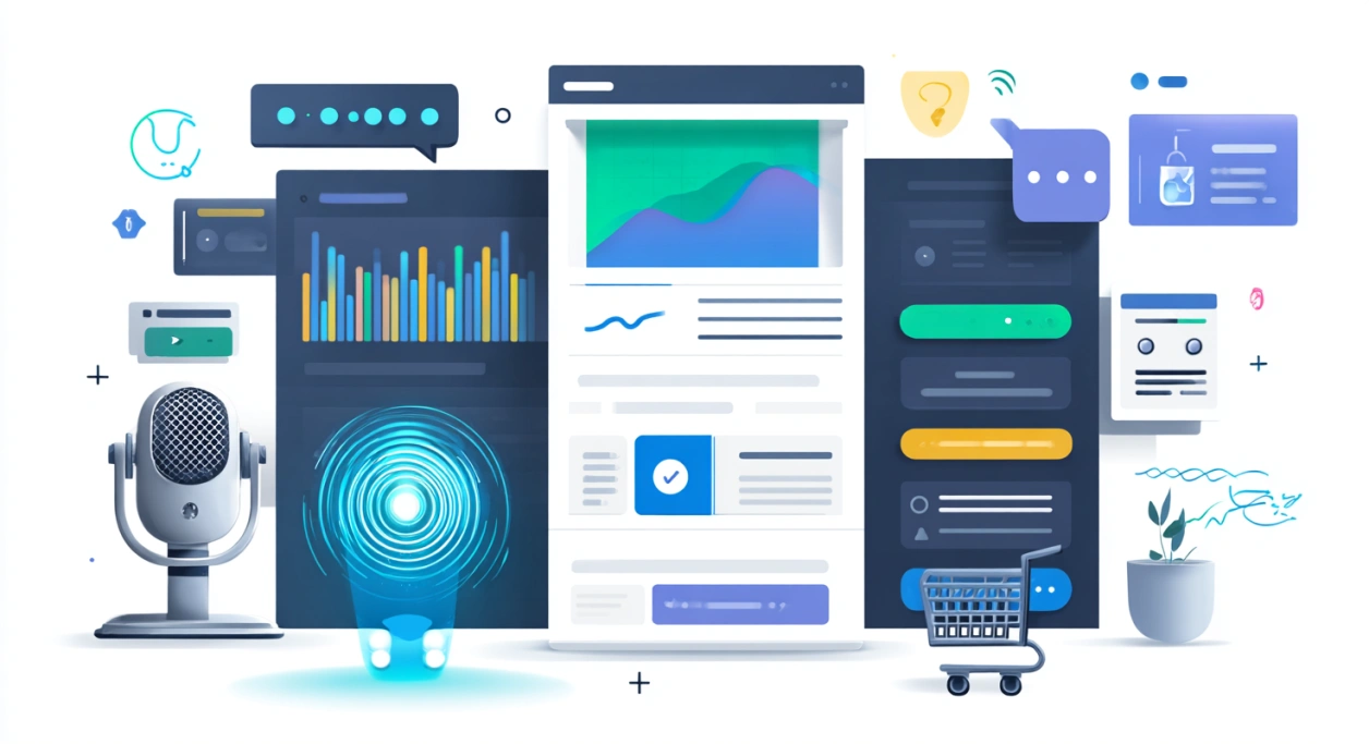 Website conversion rate improvement with clear CTAs, fast loading, and AI voice assistant.