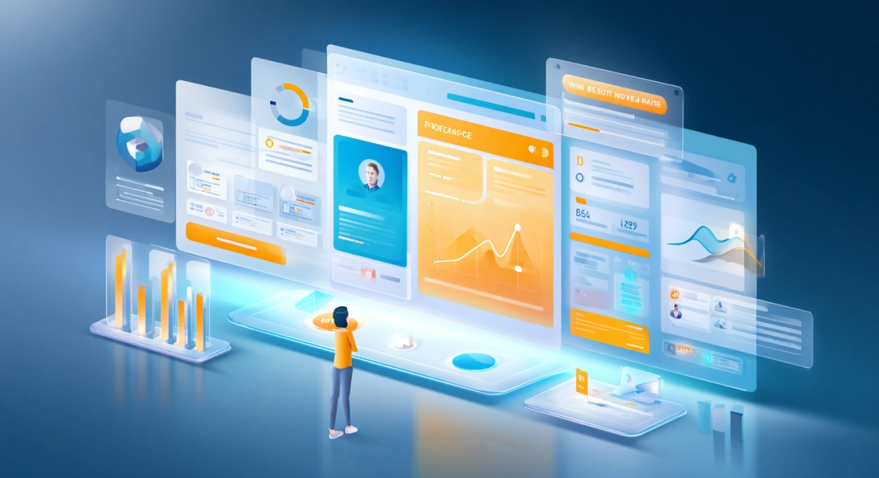 Website dashboard showing how to improve website conversion rate with AI and personalization.