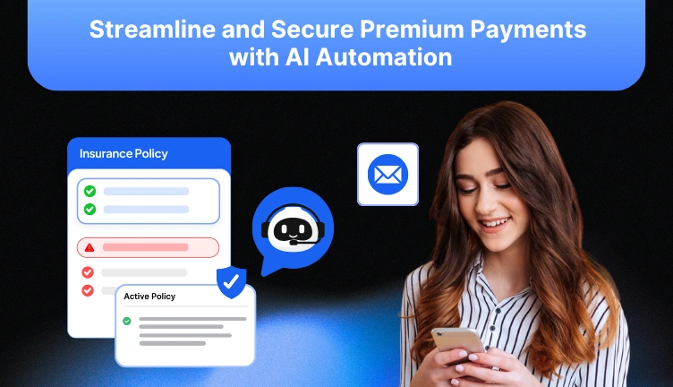 AI dashboard for automated premium collections insurance statuses.