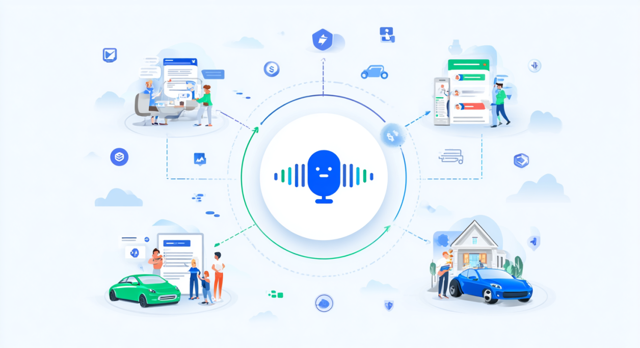 AI voice assistant for insurance journeys