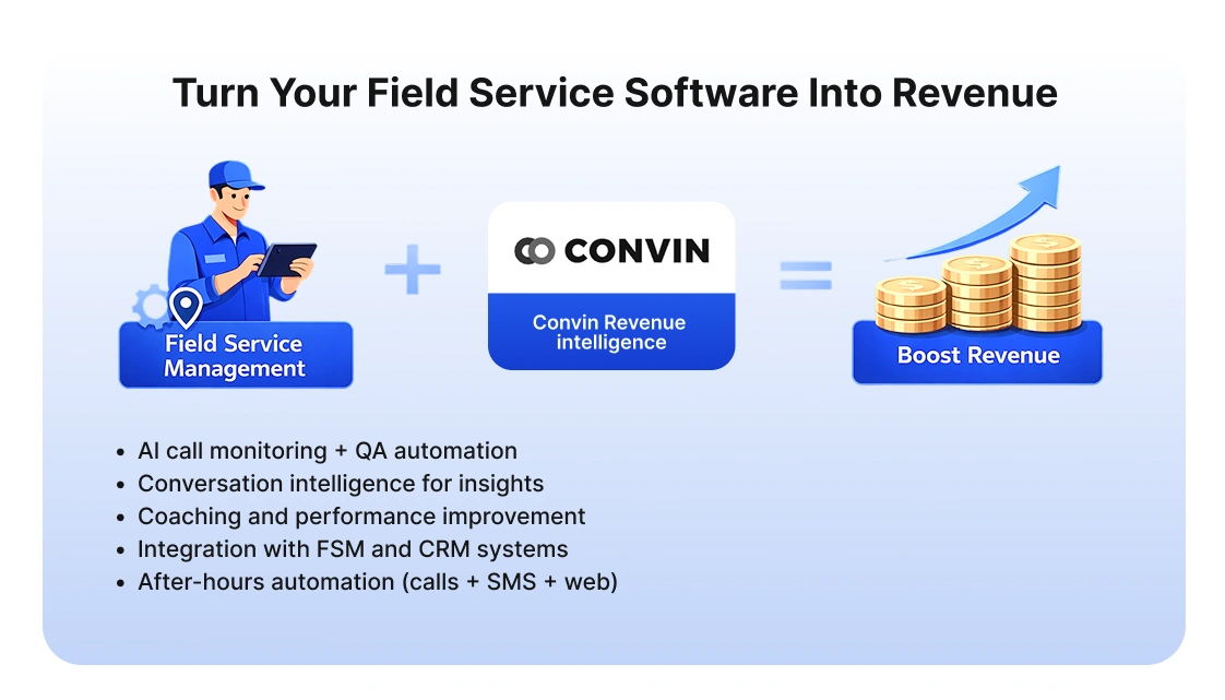 Field Service Management Software with Convin revenue layer and call insights