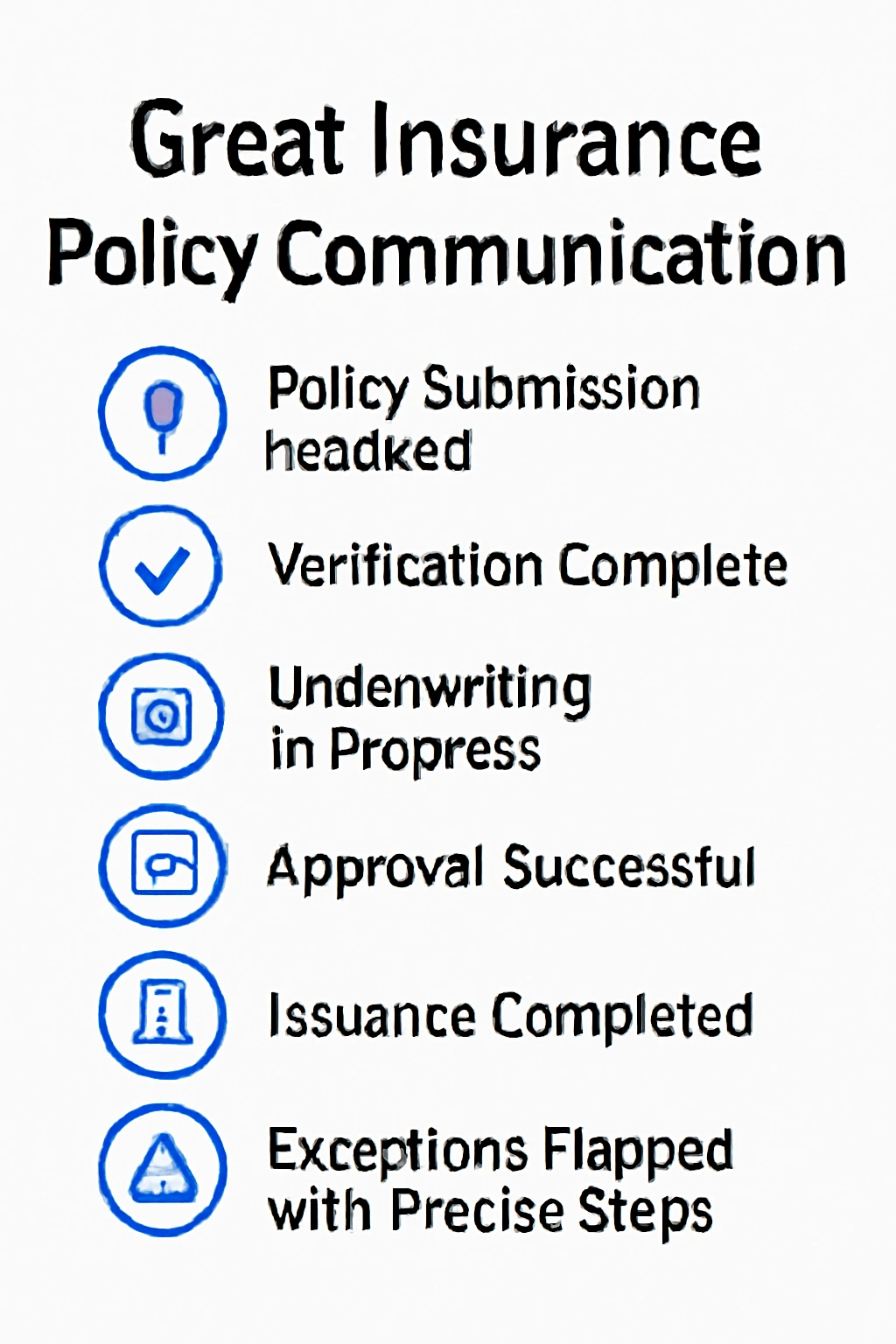 Insurance policy communication