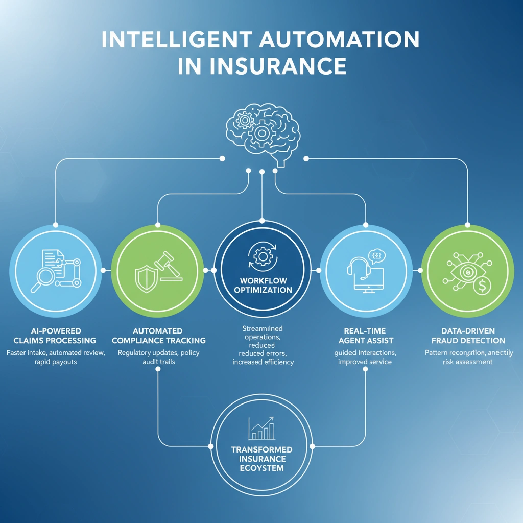 Intelligent Automation in Insurance for claims and workflows