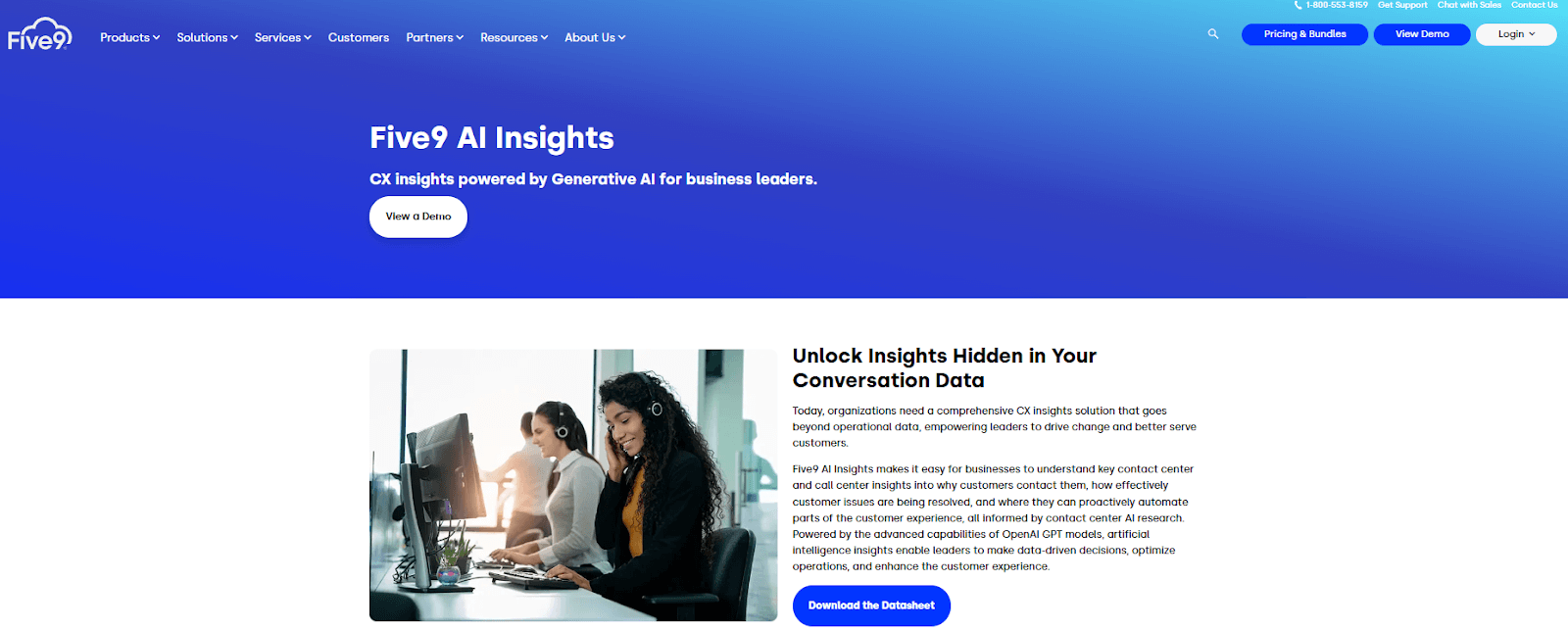 Five9 customer insight tools provide AI-powered customer insights, predictive analytics, and automation