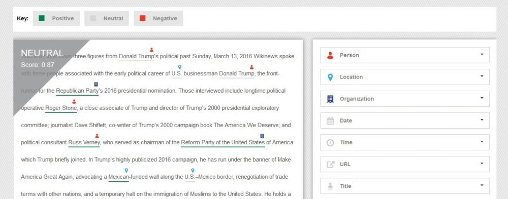 Rosette Text Analytics