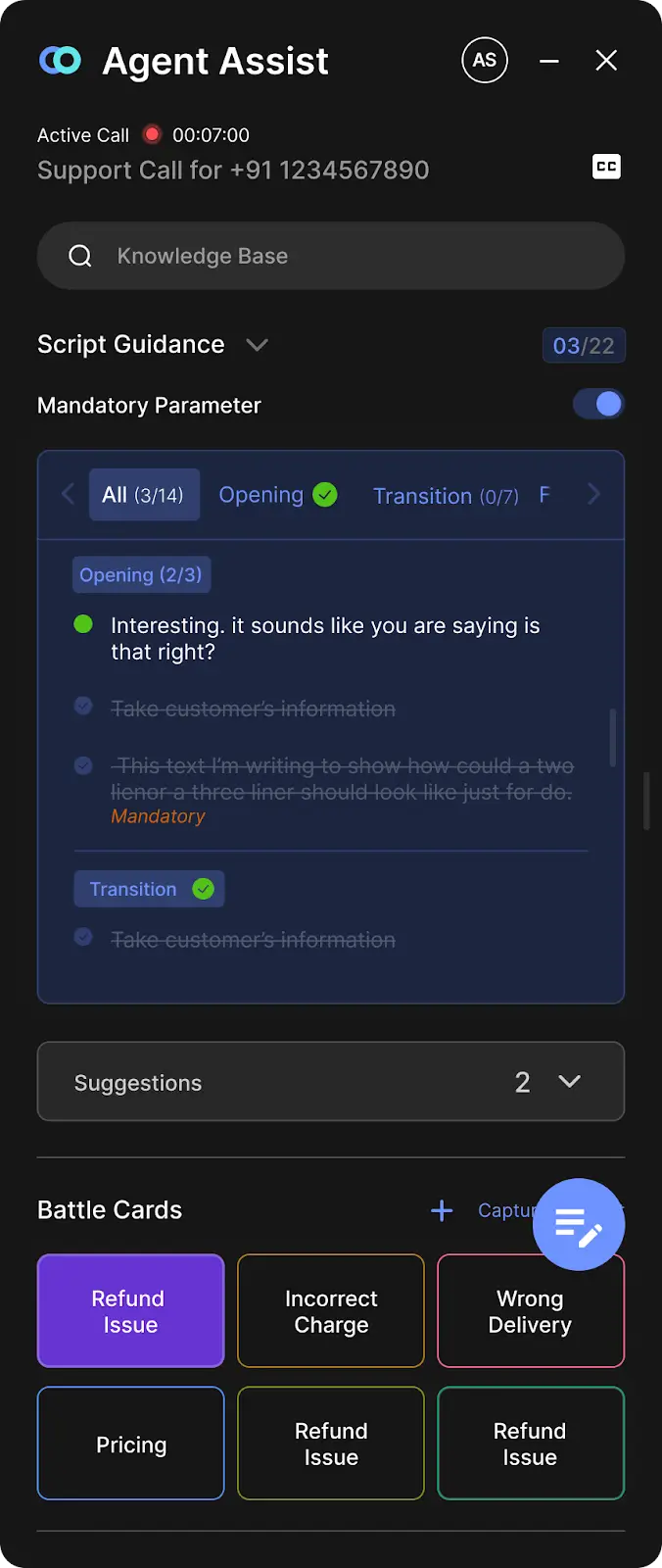 Real-time agent assist by Convin using generative AI