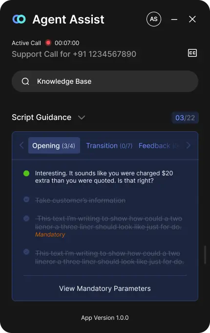 Script Guidance